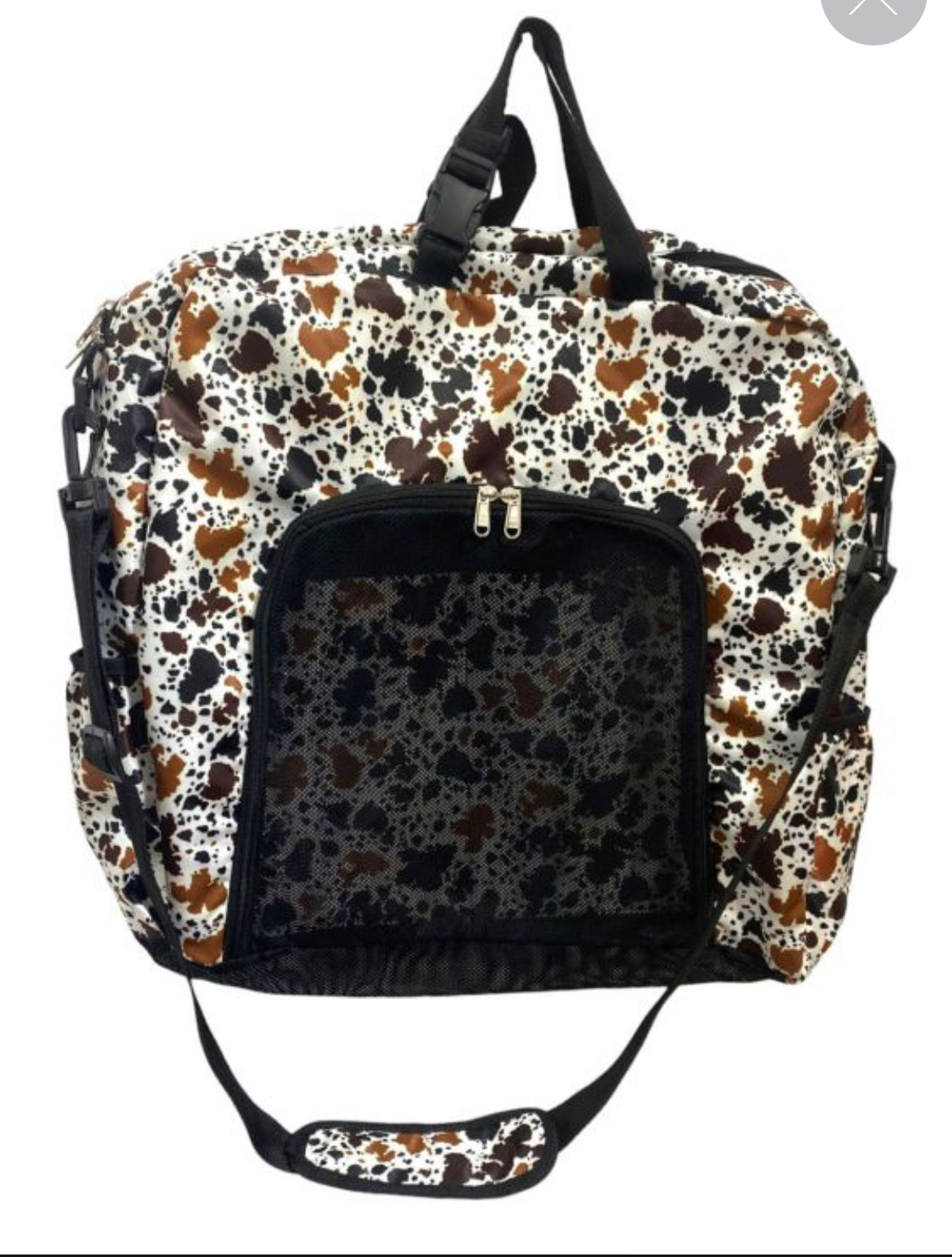 Showman Cow Print Sport Boot Carry-All Bag