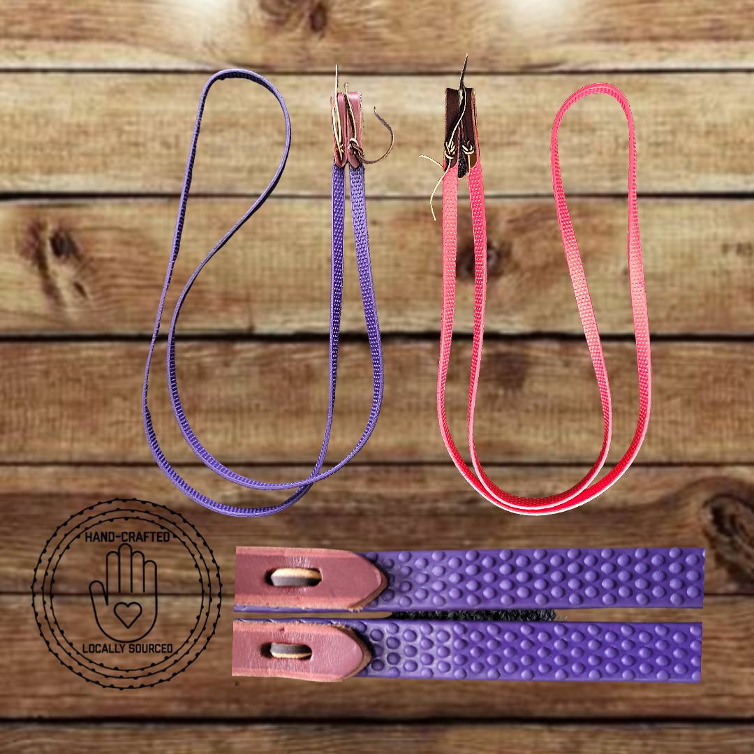 Rubber Grip Rein Locally Handmade