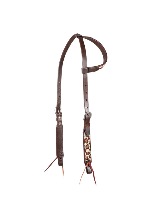 Beaded Leopard slip ear headstall