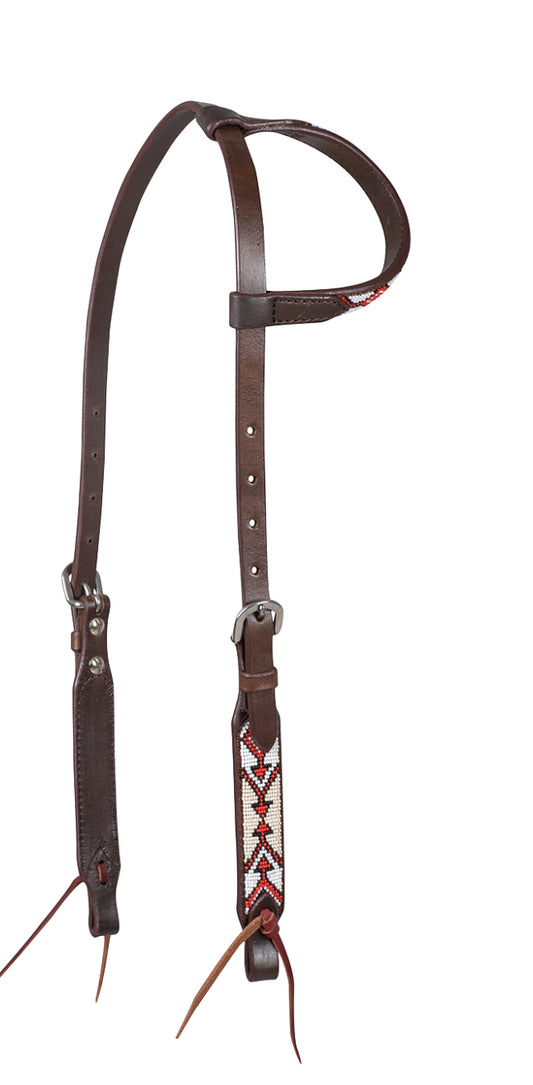 Beaded Arrows slip ear headstall