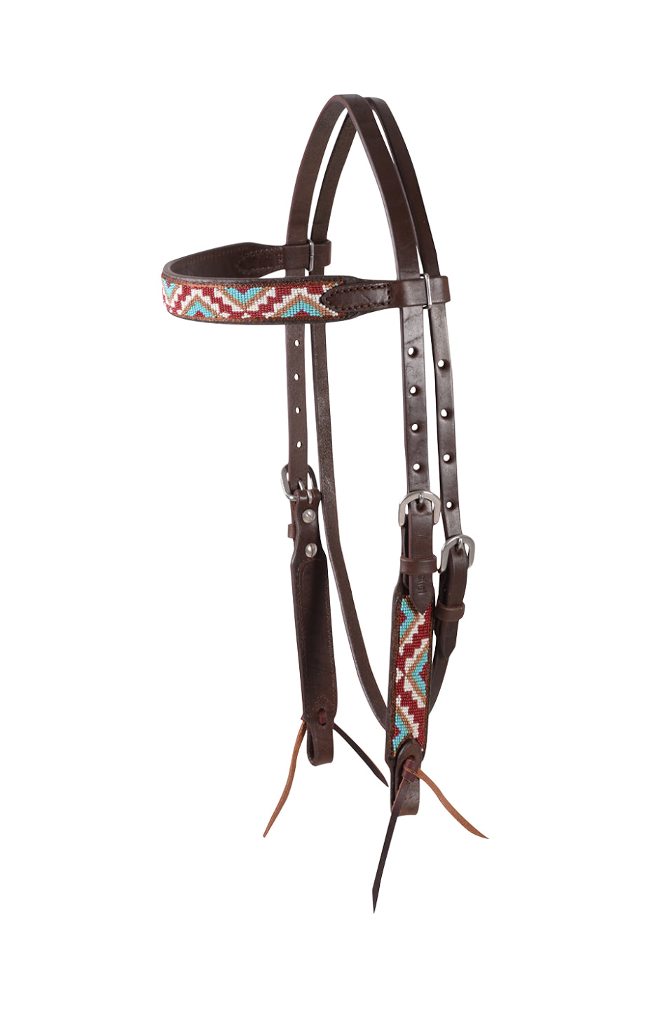 Beaded Triangle Browband Headstall