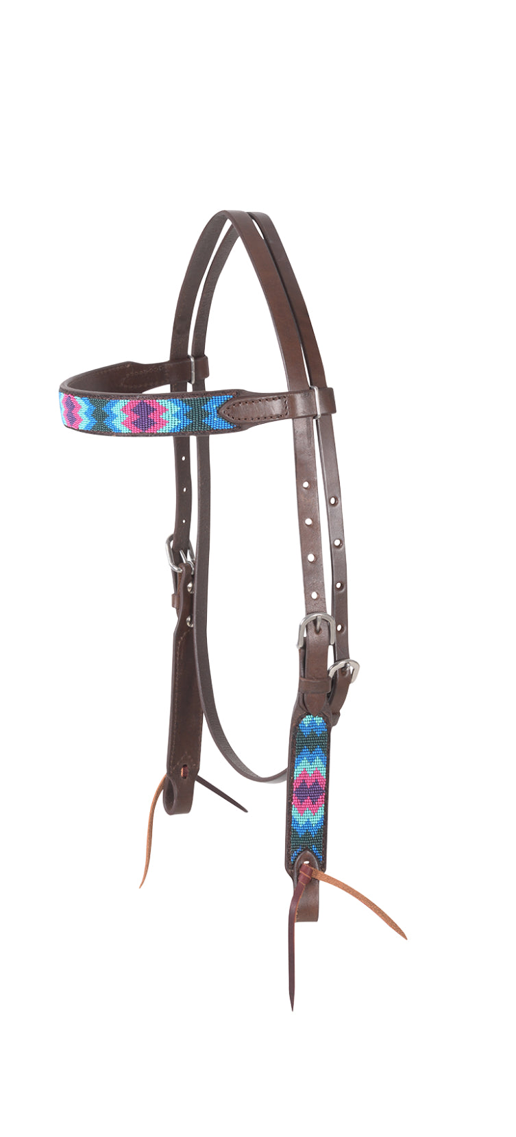 Beaded stack Browband Headstall