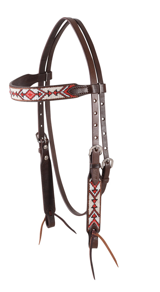 Beaded arrows Browband Headstall