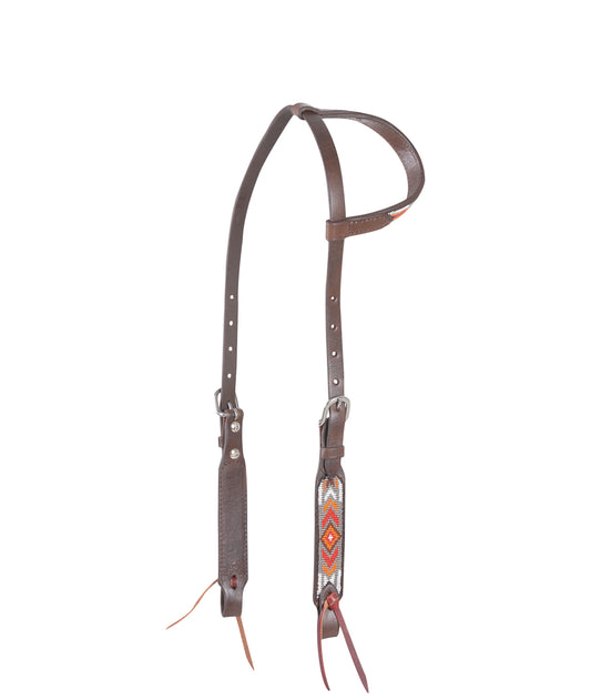 Beaded wave slip ear headstall