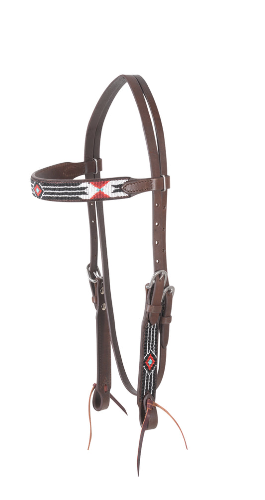 Beaded Arizona Browband Headstall