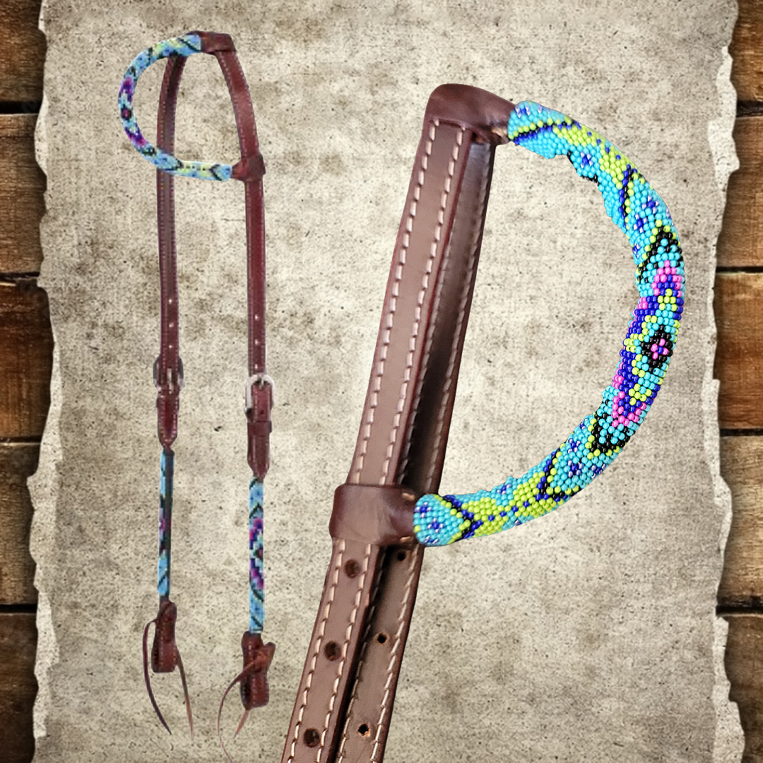 Beaded Diamond Slip Ear Headstall