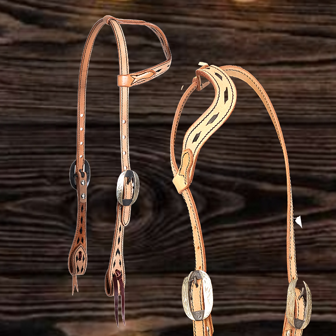 Cashel Buckstiched Slip Ear Headstall