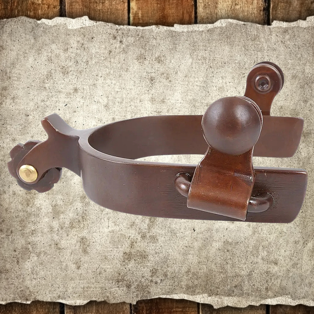 Browned Steel Classic Equine Kid Spurs