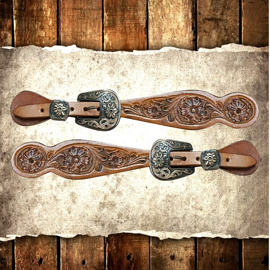 Ladies Floral Tooled Spur