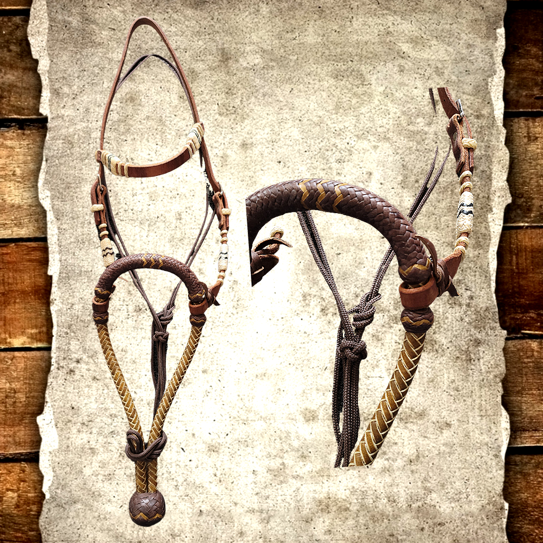 Rawhide Braided Bosal And Headstall