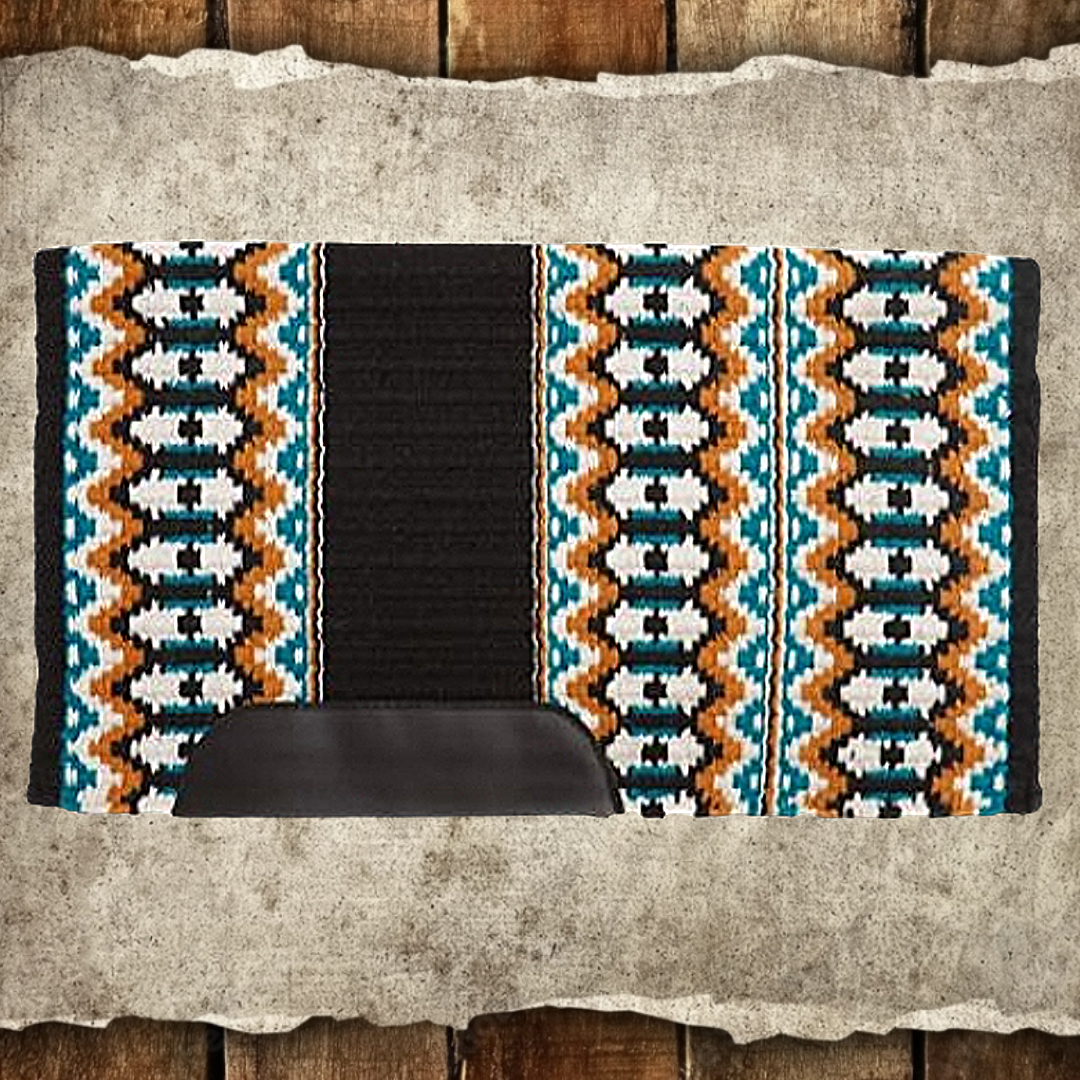 Showman® 34" x 40"  Heavy Woven Wool Saddle Blanket