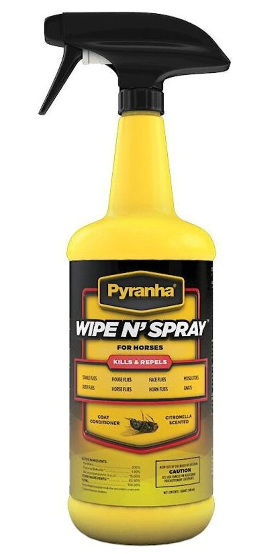 Pyranha Wipe N' Spray Fly Protection