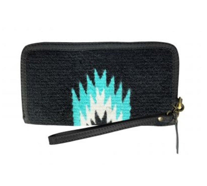 Southwest 100% Wool Design Saddle Blanket Wallet