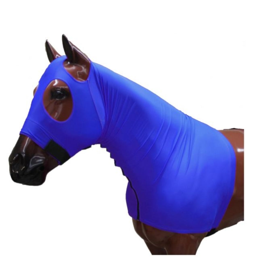 Showman Lycra Hood with Zipper Neck