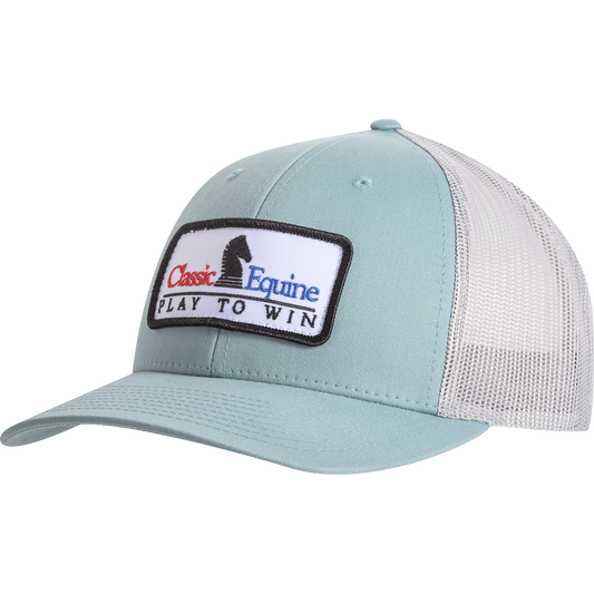 Classic Equine Trucker Snapback Cap, Low-Profile with Embroidered Patch