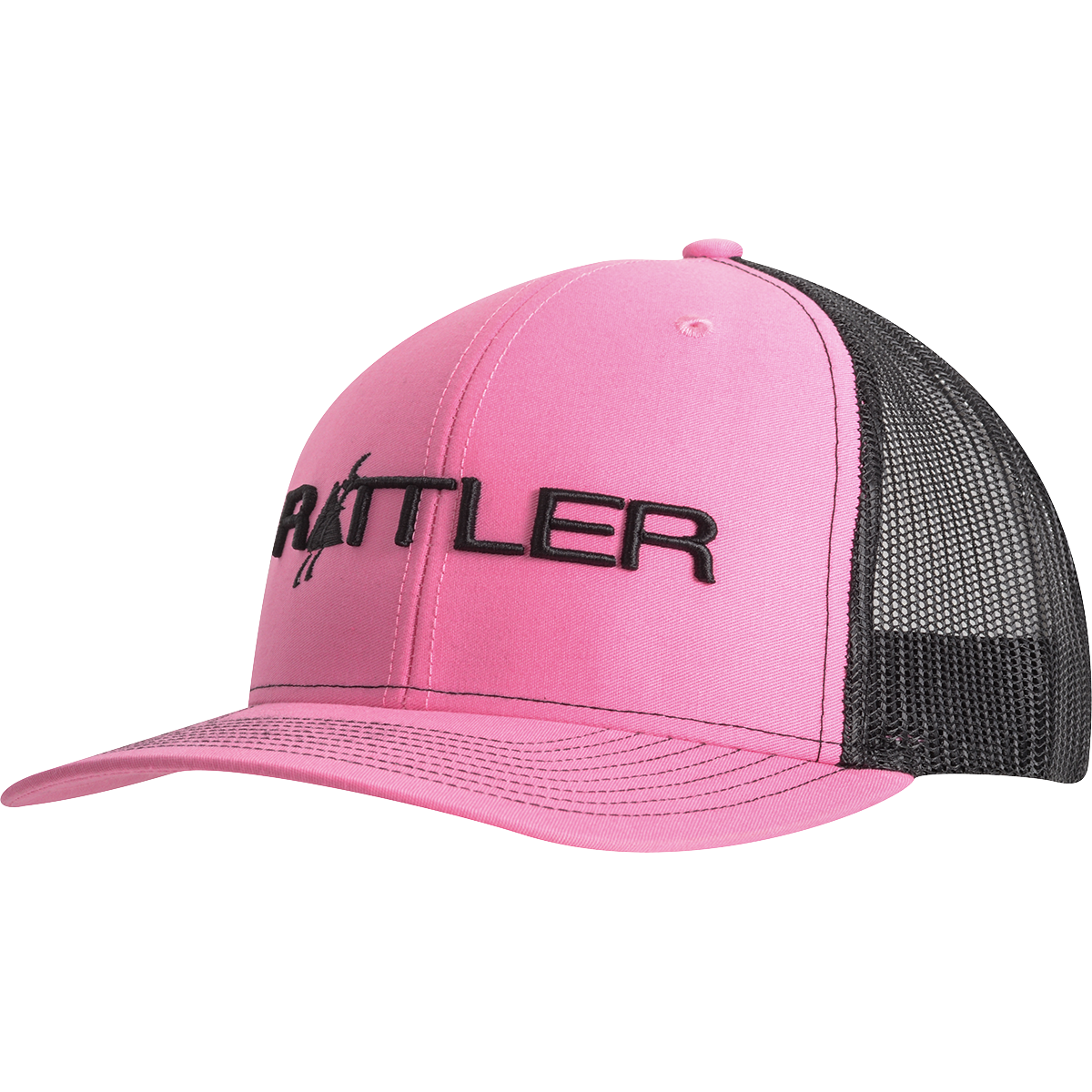 Rattler Trucker Snapback Cap With 3D Letters, Low-Profile