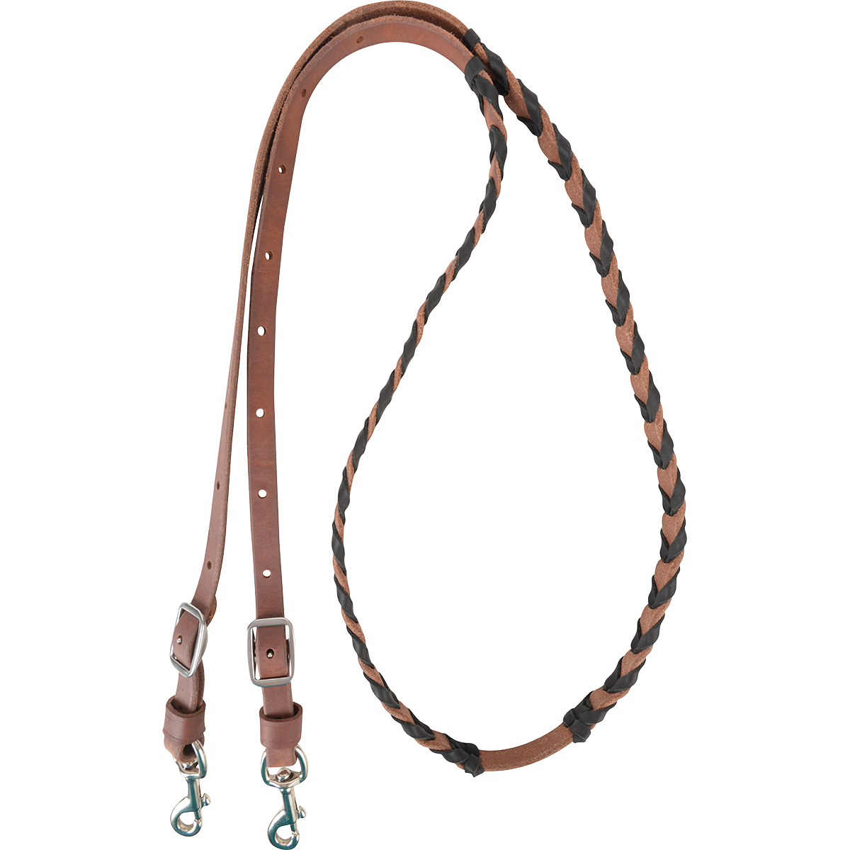 Martin Barrel Reins with Chocolate Lace